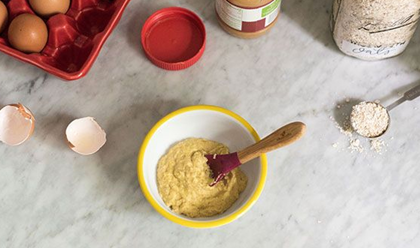 Hình minh họa cháo yến mạch trứng gà