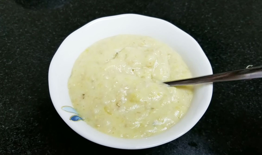 Hình minh họa cháo yến mạch khoai lang