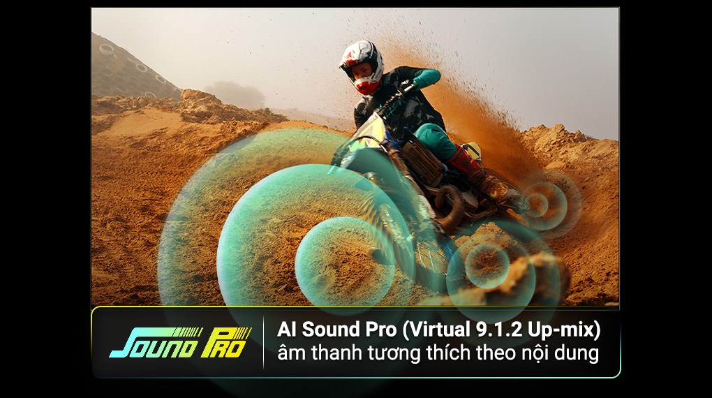 Smart Tivi LG AI 4K 75 inch 75UT8050PSB cho âm thanh sống động với LG Sound Sync, AI Sound Pro và chế độ lọc thoại rõ nét