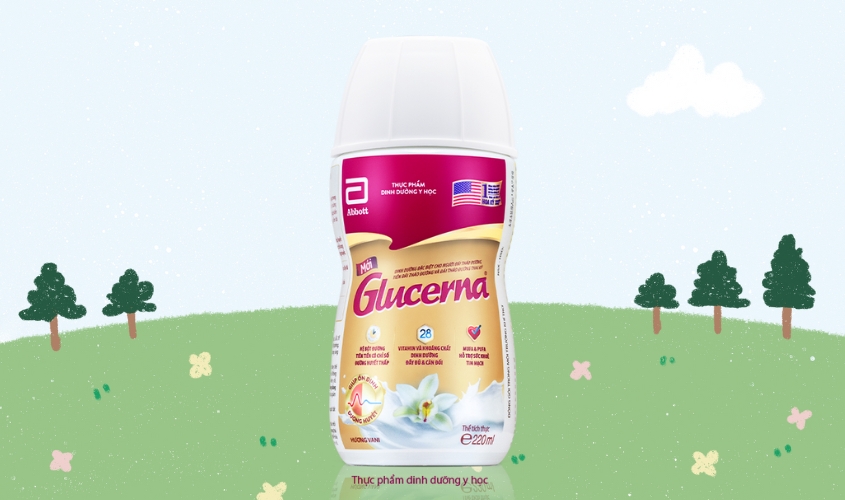 Sữa bột pha sẵn Glucerna cho người đái tháo đường hương vani