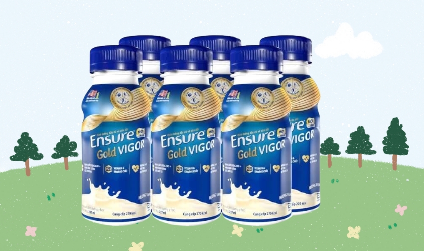 Sữa bột pha sẵn cho người lớn Ensure Gold Vigor