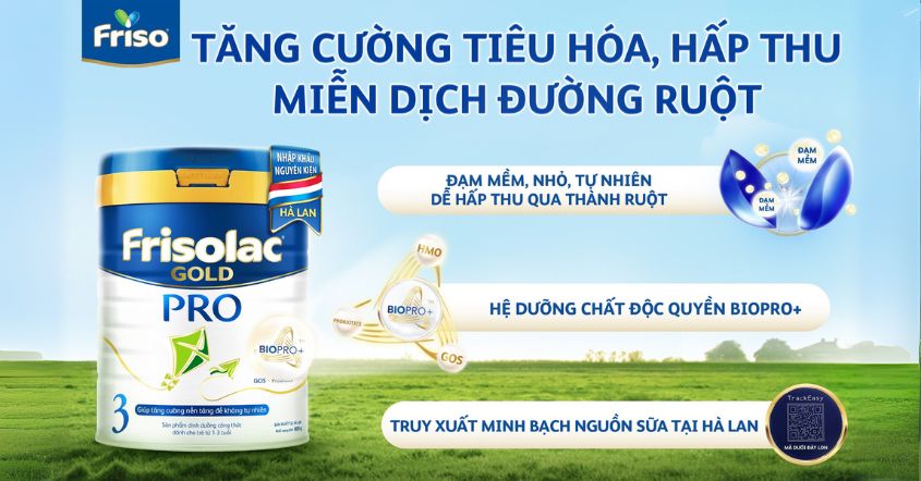 Sữa bột Frisolac Gold Pro số 3 800g (1 - 3 tuổi)