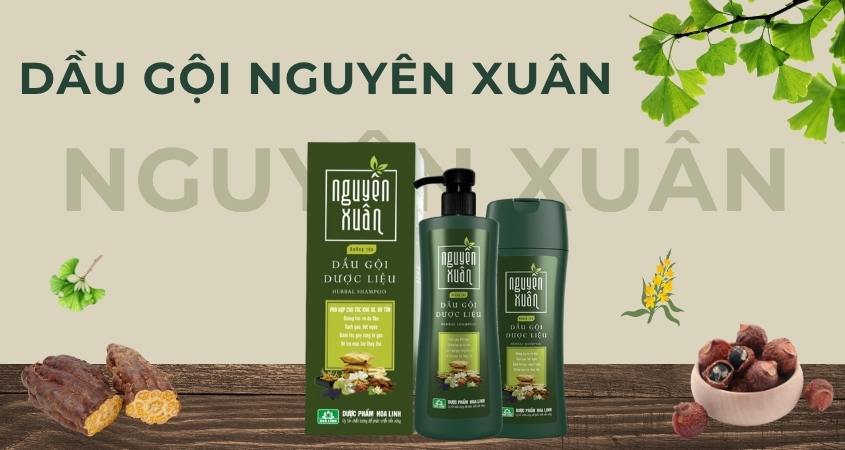 Dầu gội dược liệu Nguyên Xuân phù hợp tóc khô xơ, hư tổn chai 200ml