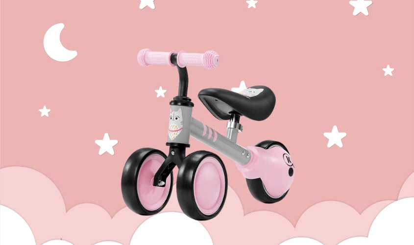 Xe chòi chân 3 bánh Kinderkraft KK.CUTIE - Màu hồng (từ 1 tuổi)
