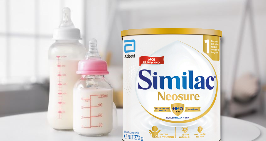Sữa bột Similac Neosure 370g (0 - 12 tháng) dành cho trẻ sinh non, nhẹ cân