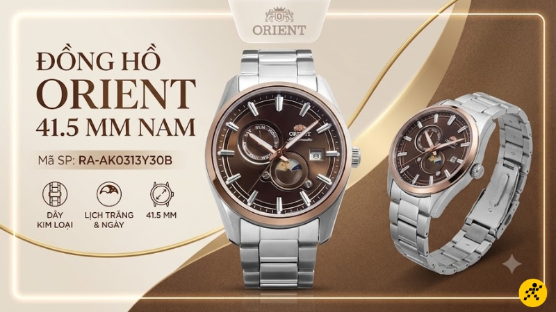 Đồng hồ Orient 41.5 mm Nam RA-AK0313Y30B Đồng hồ Orient 41.5 mm Nam RA-AK0313Y30B