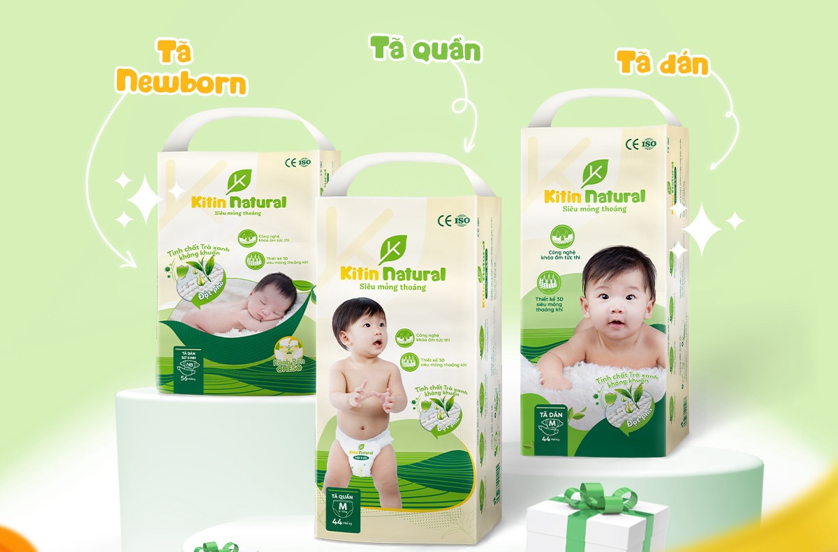 Kitin Natural là thương hiệu bỉm tã thiên nhiên đến từ Việt Nam