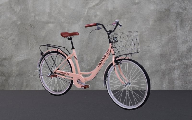 Xe Đạp Đường Phố Thống Nhất LD 24-01 2023 - 24 inch (Có giỏ xe) có giỏ xe tiện lợi, người sử dụng có thể đựng những vật dụng cần thiết
