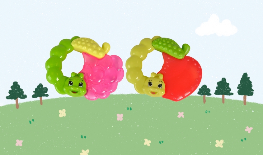 Đồ chơi ngậm nướu cooling fruits ABC
