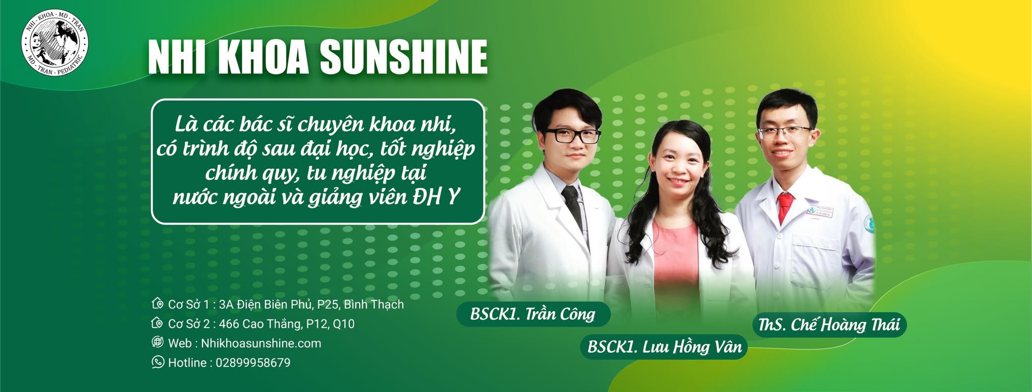 Phòng Khám Nhi Khoa Sunshine - Cơ Sở Vinhomes Grand Park Thủ Đức Phòng Khám Nhi Khoa Sunshine - Cơ Sở Vinhomes Grand Park Thủ Đức