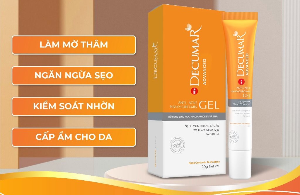 Gel Decumar Advanced giảm mụn, mờ thâm, ngừa sẹo