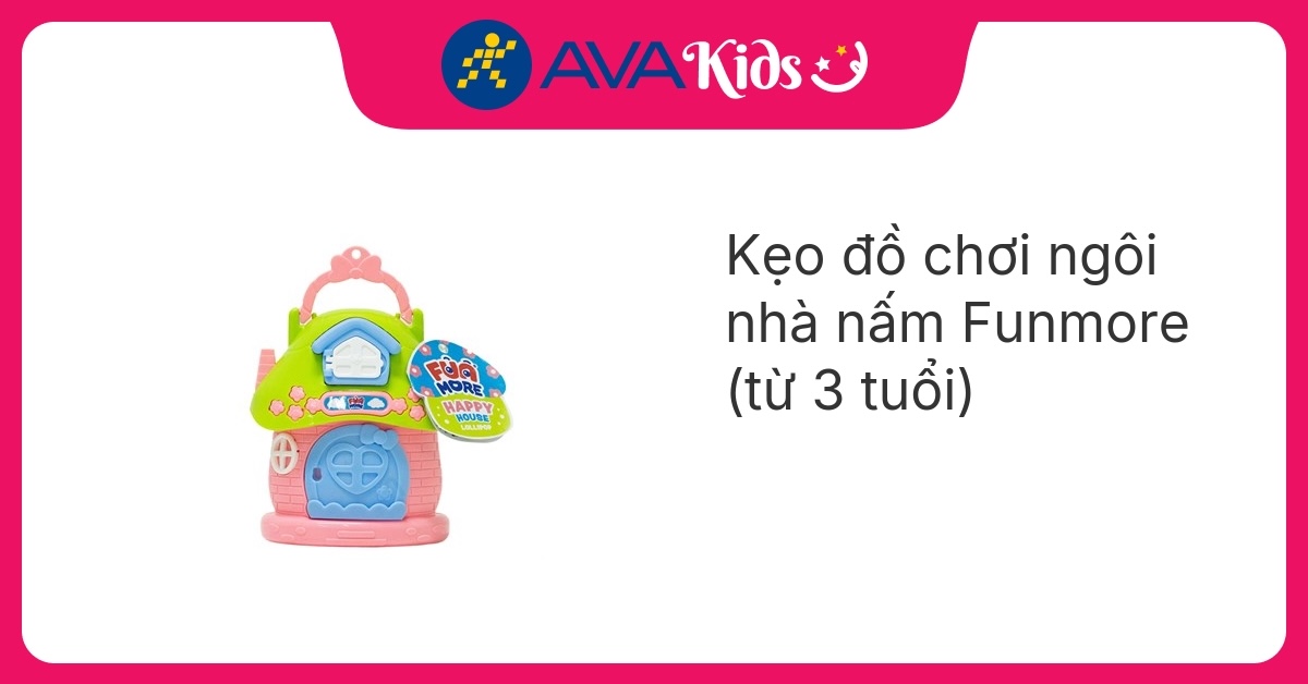 Kẹo đồ chơi ngôi nhà nấm Funmore hương tự nhiên que 10g (từ 3 tuổi)