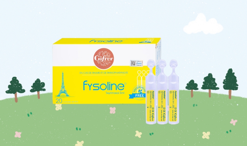 Nước muối kháng viêm vệ sinh mũi Fysoline 5 ml (Hộp 20 ống)
