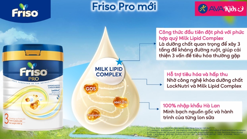 Sữa bột Friso Pro