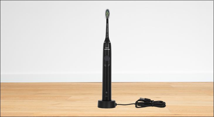 Bàn chải điện Philips Sonicare HX3671/54 được trang bị bộ phận cảm biến giúp người dùng kịp thời điều chỉnh lực chải răng