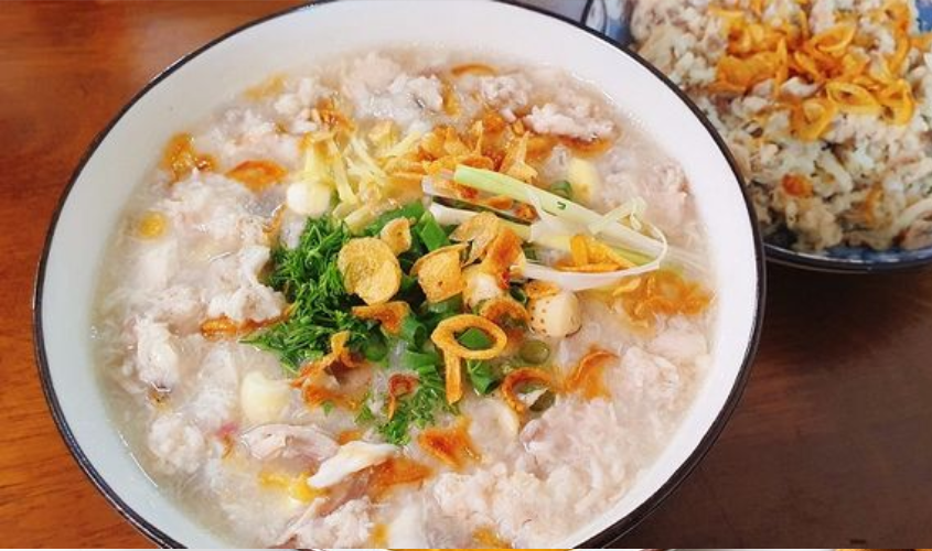 Hình minh hoạ cháo cá chép hạt sen