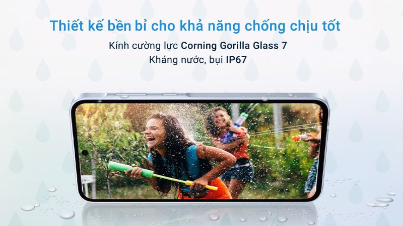 Đạt chuẩn chỉnh IP67 nằm trong khuông viền nhựa thuộc loại cứng cáp