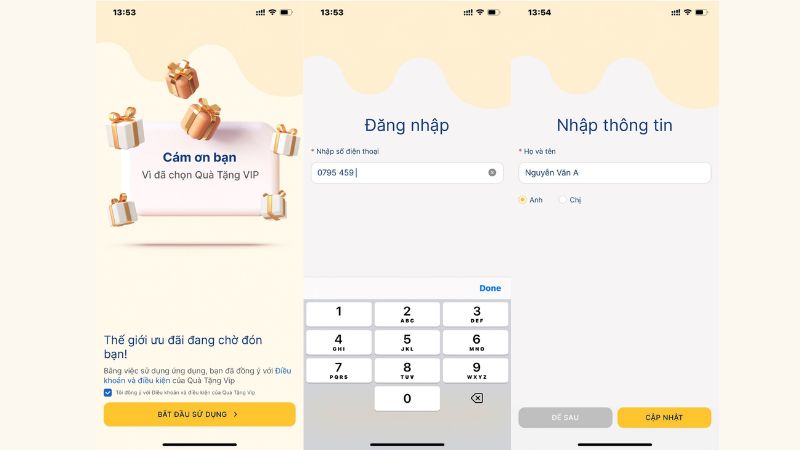 Hướng dẫn cài đặt App Quà Tặng VIP