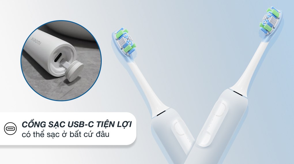 Bàn chải điện Xiaomi Blue GL cho phép bạn có thể sử dụng sản phẩm liên tục trong khoảng 100 ngày ở chế độ tiêu chuẩn, 180 ngày ở chế độ nhẹ nhàng sau 6h sạc đầy Bàn chải điện Xiaomi Blue GL cho phép bạn có thể sử dụng sản phẩm liên tục trong khoảng 100 ngày ở chế độ tiêu chuẩn, 180 ngày ở chế độ nhẹ nhàng sau 6h sạc đầy