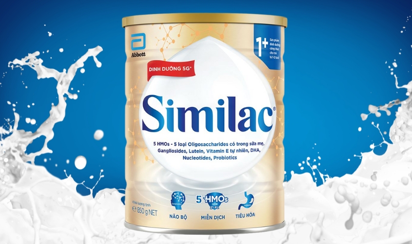 Sữa bột Similac 5G 1+ 850g (1 - 2 tuổi)