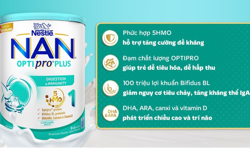 Sữa bột NAN Optipro Plus số 1 400g (0 - 6 tháng)