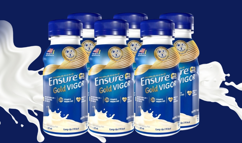 Lốc 6 hộp sữa pha sẵn Ensure Gold Vigor Lốc 6 hộp sữa pha sẵn Ensure Gold Vigor