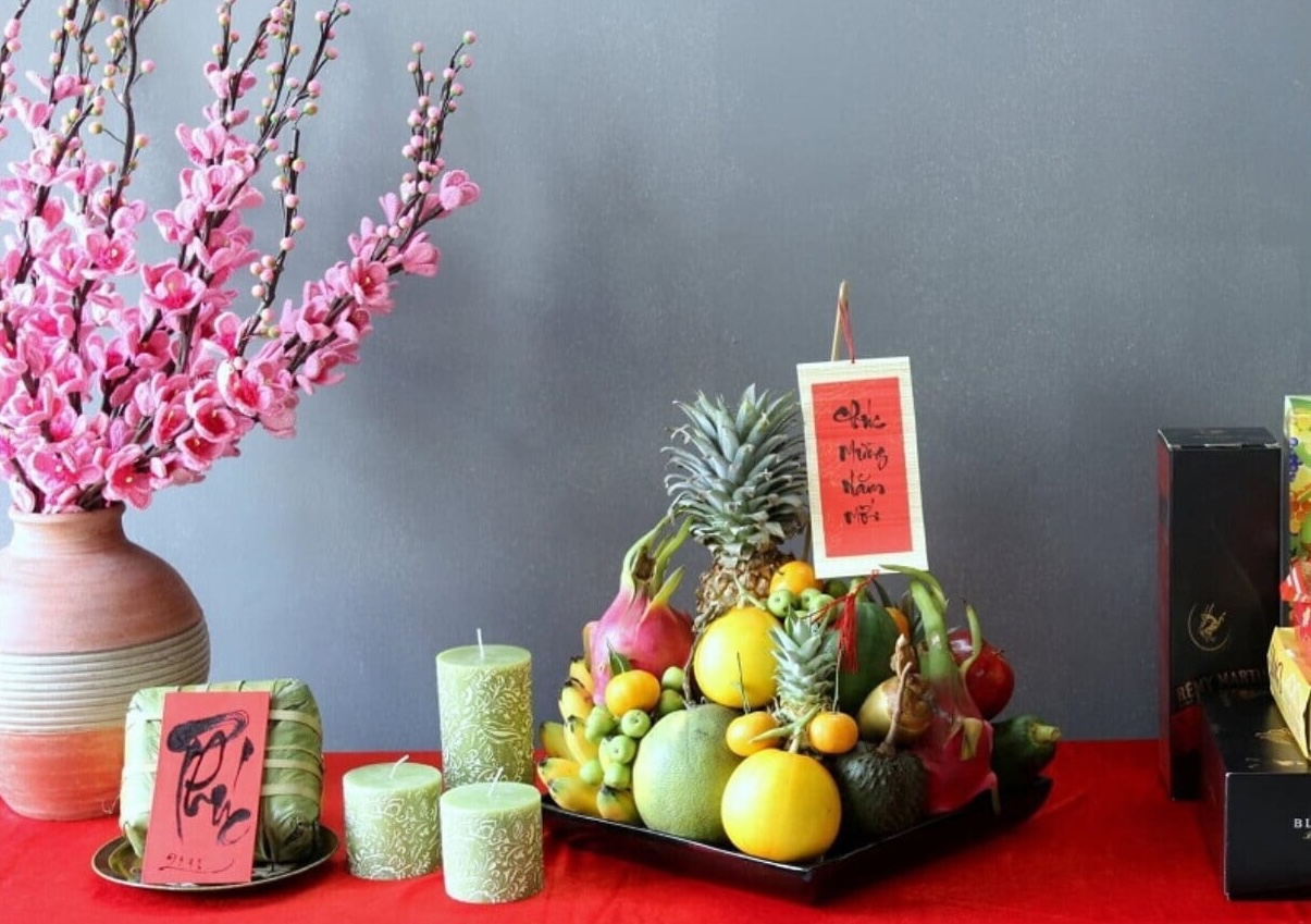 Mâm ngũ quả với ý nghĩa mong muốn sự may mắn