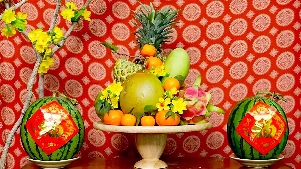 Cách chưng mâm ngũ quả ngày Tết của người miền Nam