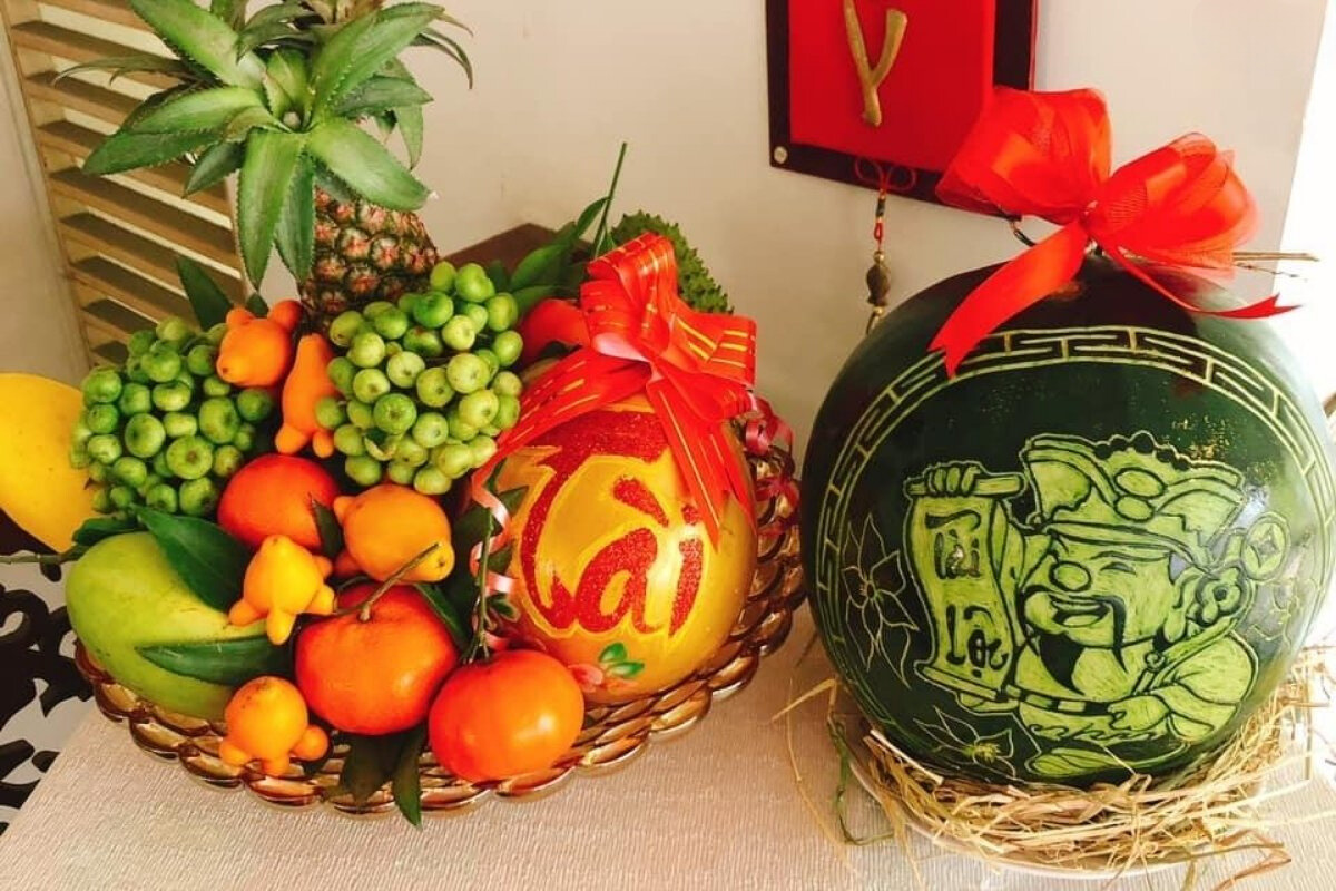 Mâm ngũ quả đơn giản, dễ làm