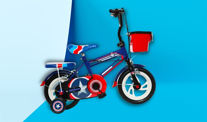 Xe đạp trẻ em Đại Phát Tài đội trưởng 12 inch