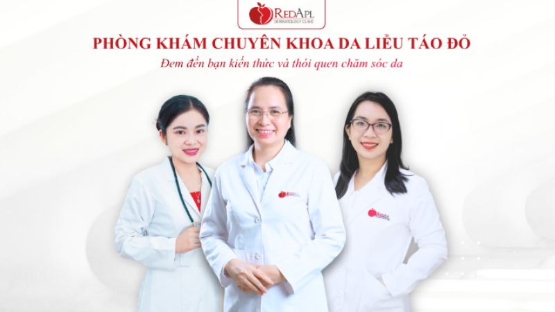 Đội ngũ y bác sĩ dày dạn kinh nghiệm tại Phòng khám Da liễu Táo Đỏ