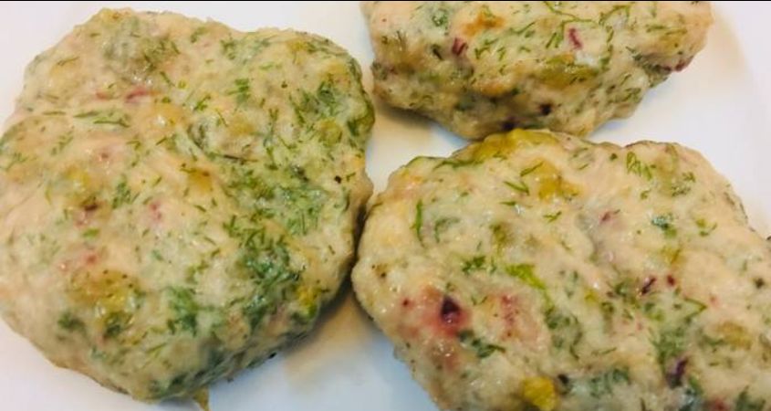 Hình minh hoạ chả mực cốm xanh