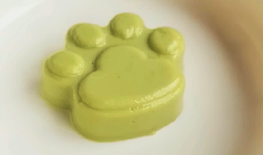 Hình minh họa pudding bơ cho bé ăn dặm