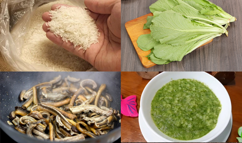 Cháo lươn rau cải xanh cung cấp nhiều dinh dưỡng cho trẻ em Cháo lươn rau cải xanh cung cấp nhiều dinh dưỡng cho trẻ em