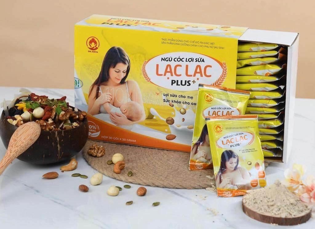 Ngũ cốc Dr.Maya Lạc Lạc Plus bổ sung dưỡng chất cho mẹ bầu, 30 gói dạng bột