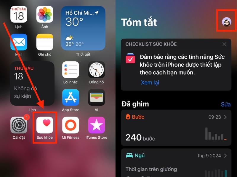 Chọn biểu tượng hồ sơ