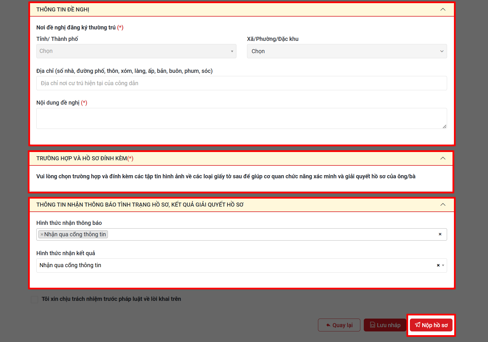 Cách đăng ký giấy xác nhận thông tin cư trú Cách đăng ký giấy xác nhận thông tin cư trú