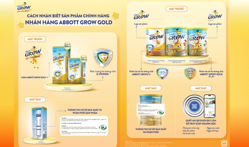 Cách nhận biết sữa Abbot Grow chính hãng