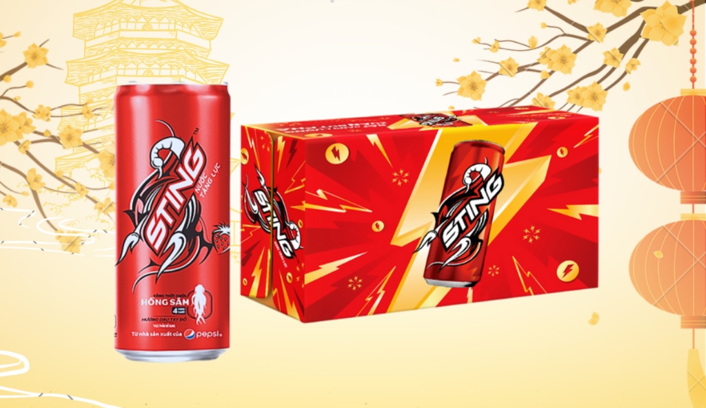 Nước ngọt Sting vị dâu được nhiều người ưa chuộng