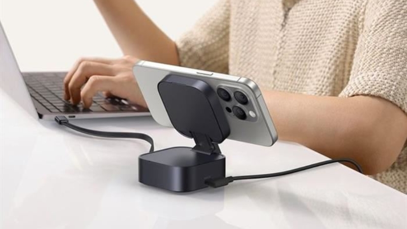 Đế sạc nhanh kh&ocirc;ng d&acirc;y 2 in 1 Baseus PicoGo BSW-540