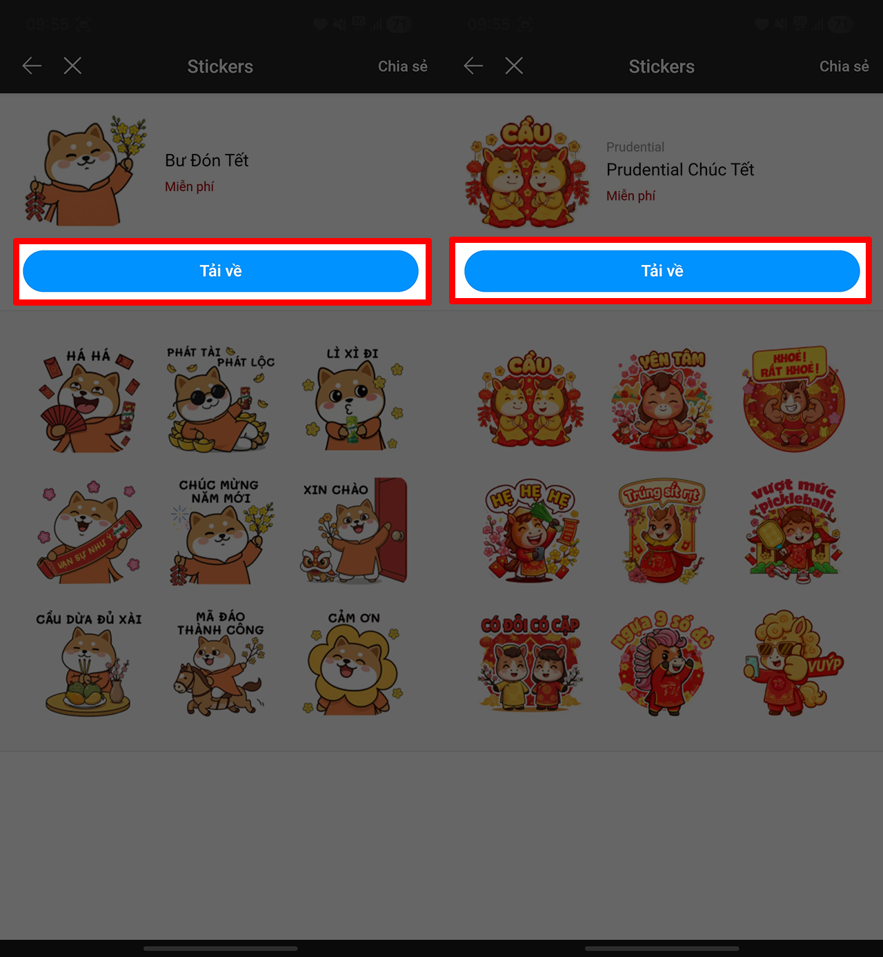 Cách Tải Sticker Tết Zalo 2026