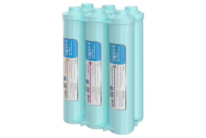 Bộ lõi lọc chức năng Karofi 6 lõi Smax HP 6.2 với 6 lõi lọc bổ sung khoáng và bảo vệ sức khỏe