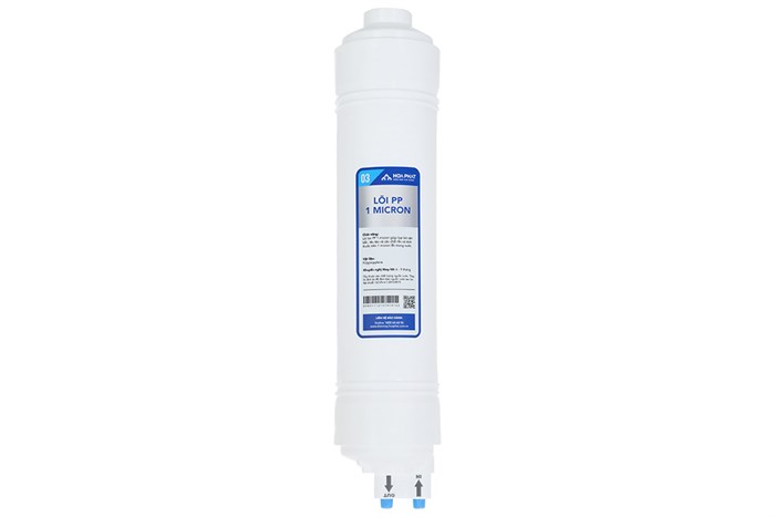 Lõi lọc nước Hòa Phát số 3 PP 1 micron loại bỏ cặn bẩn hóa chất độc hại