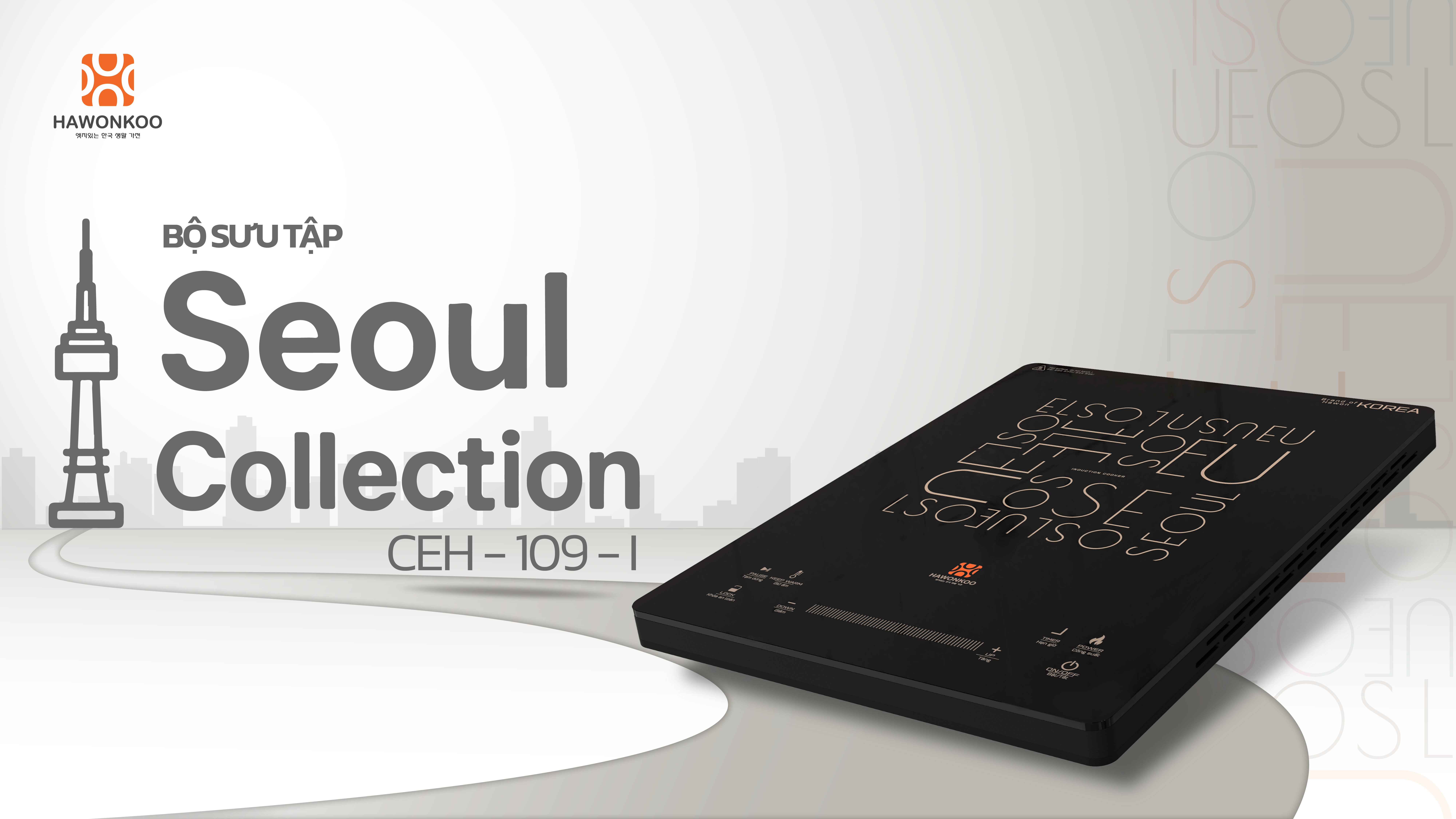 Bếp từ đơn Hawonkoo SEOUL-CEH-109-I công suất 2100W