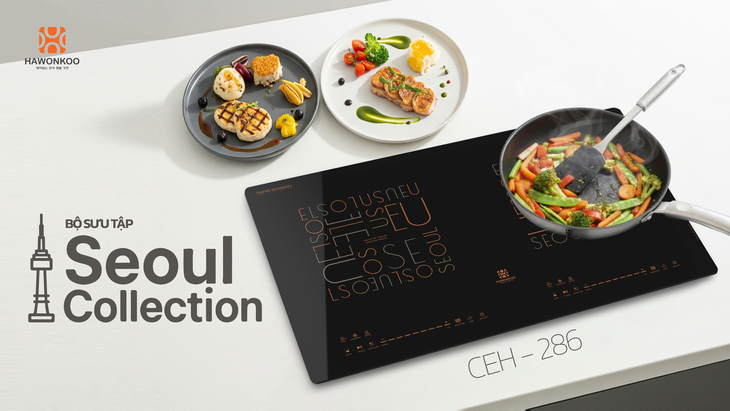 Bếp từ âm Hawonkoo CEH-286 5200W thế hệ mới giúp nâng cao tính thẩm mỹ cho không gian bếp