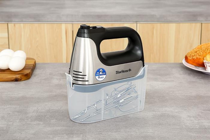Máy đánh trứng BlueStone HMB-6336 công suất 400W, 5 tốc độ, que trộn inox bền đẹp, có tính năng tự ngắt khi quá tải