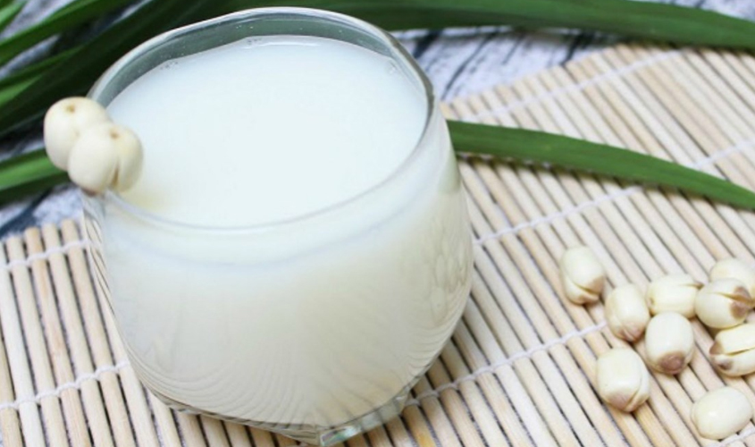 Hình minh họa sữa hạt sen