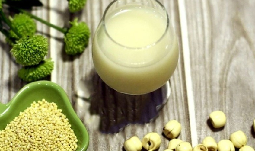Hình minh họa sữa hạt sen đậu xanh