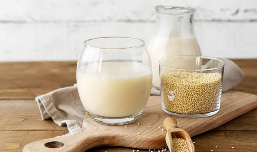 Hình minh họa sữa hạt sen hạt kê