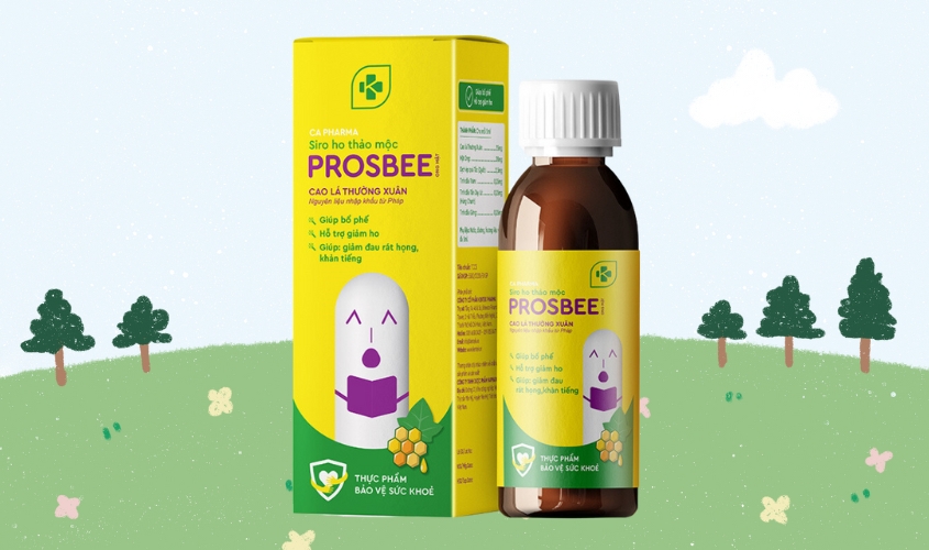 Siro mật ong Kentek Prosbee bổ phế, hỗ trợ giảm ho 100 ml (từ 2 tuổi)